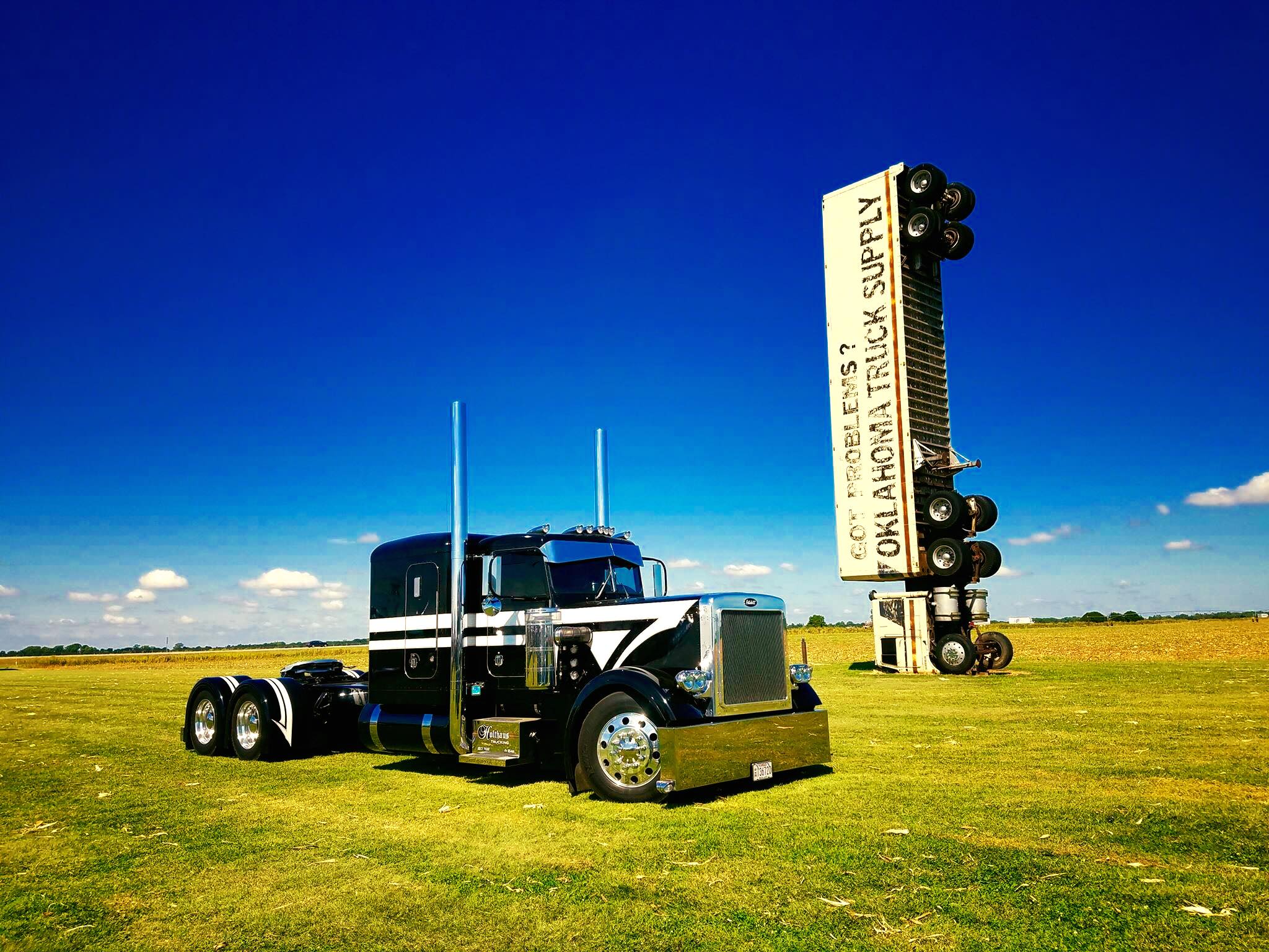 Wilkins upended truck 